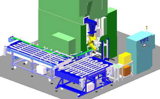 成型压机六轴机器人视觉上料系统 图1